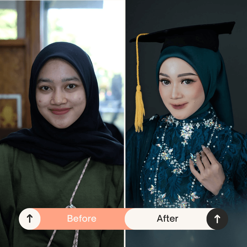 Rias Wisuda & Modern Glam Hijab β Penyamaran Bekas Jerawat & Skin Prep Tahan Keringat